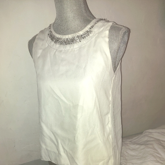 Alexander McQueen Sleeveless White Blouse